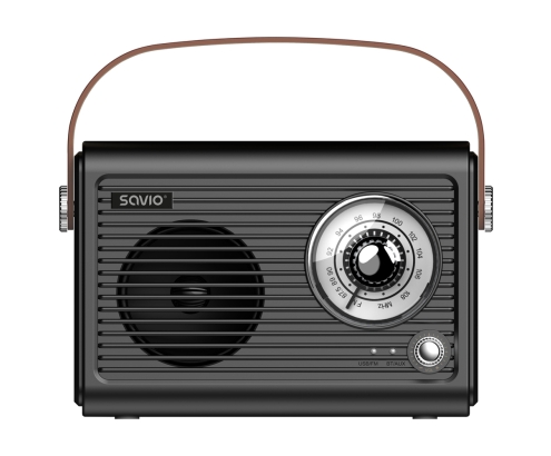 Savio RS-01 radio Portátil Analógica Negro