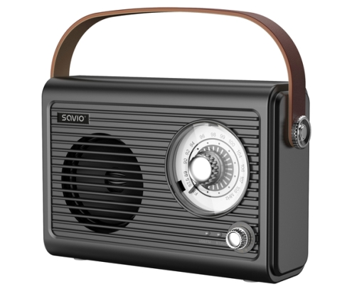 Savio RS-01 radio Portátil Analógica Negro