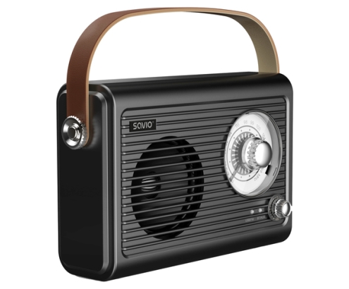 Savio RS-01 radio Portátil Analógica Negro