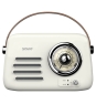 Savio RS-02 radio Portátil Analógica Blanco