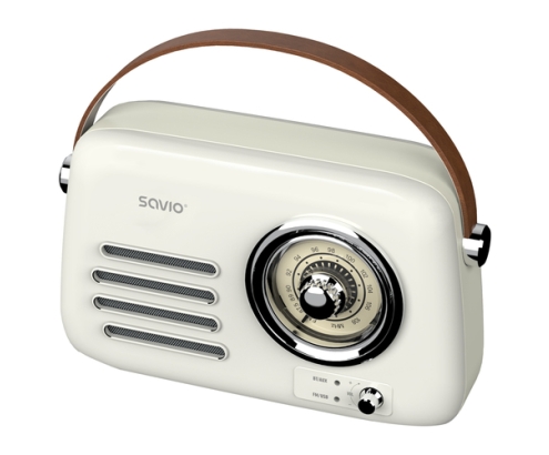 Savio RS-02 radio Portátil Analógica Blanco