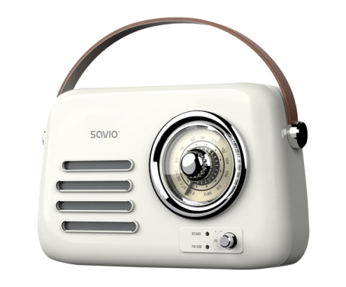Savio RS-02 radio Portátil Analógica Blanco