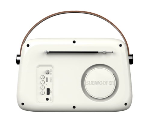 Savio RS-02 radio Portátil Analógica Blanco