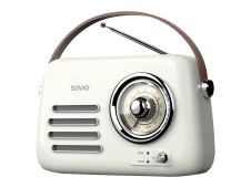 Savio RS-02 radio Portátil Analógica Blanco