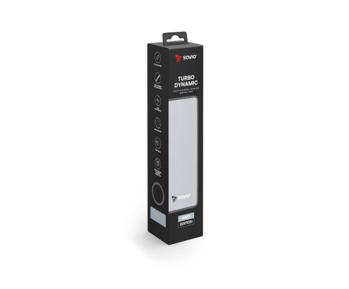 Savio Turbo Dynamic L - Grey Edition Alfombrilla de ratón para juegos Gris