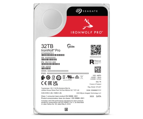 Seagate IronWolf Pro ST32000NT000 disco duro interno 32 TB 7200 RPM 3.5