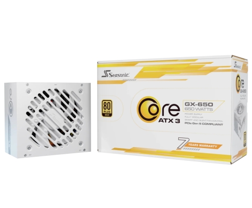 Seasonic CORE GX-650 unidad de fuente de alimentación 650 W 20+4 pin ATX ATX Blanco