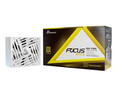 Seasonic Focus GX unidad de fuente de alimentación 750 W 24-pin ATX ATX Blanco