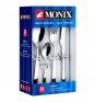 SET 24 PIEZAS CUBIERTOS MONIX REIMS ACERO INOXIDABLE 18 C 1.8MM 6 CUCHARAS 6 TENEDORES 6 CUCHILLOS 6 CUCHARAS CAFE M121973