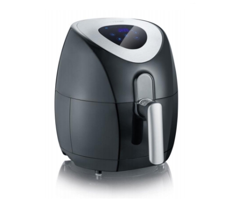 Severin 2430 Sencillo 3,2 L Independiente 1500 W Freidora de aire caliente Negro, Acero inoxidable