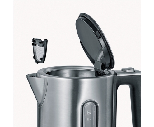 Severin 3418000 tetera eléctrica 1,7 L 3000 W Negro, Acero inoxidable