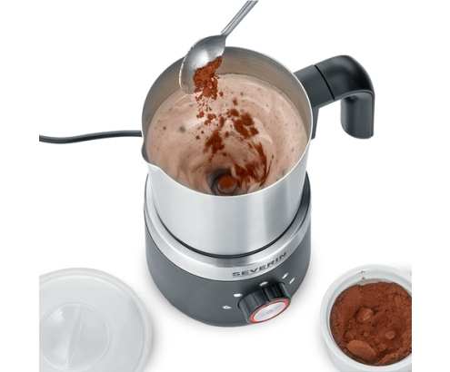 Severin 3588 espumador o calentador de leche Handheld electric milk frother Negro, Plata