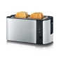 Severin AT 2590 tostadora 2 rebanada(s) 1400 W Negro, Plata