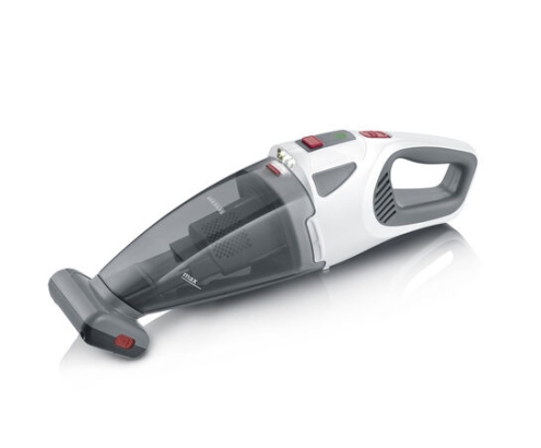Severin HV 7146 aspiradora de pie y escoba eléctrica Batería Seca y húmeda UltraFine 120 W Gris, Rojo, Blanco 2,2 Ah