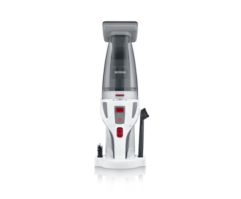 Severin HV 7146 aspiradora de pie y escoba eléctrica Batería Seca y húmeda UltraFine 120 W Gris, Rojo, Blanco 2,2 Ah