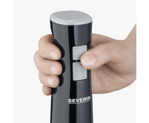 Severin SEV SM 3770 STABMIXER Batidora de inmersión 170 W Negro, Gris