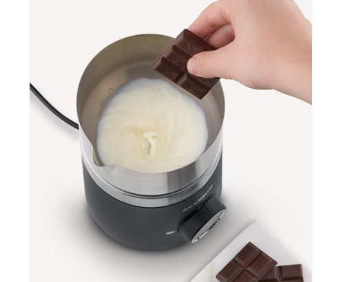 Severin SM 3585 espumador o calentador de leche Calentador/espumador de leche automático Negro, Plata