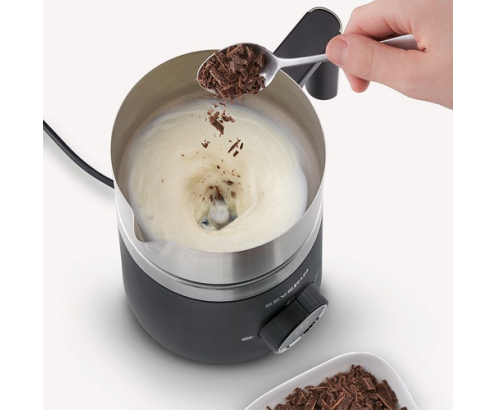 Severin SM 3585 espumador o calentador de leche Calentador/espumador de leche automático Negro, Plata