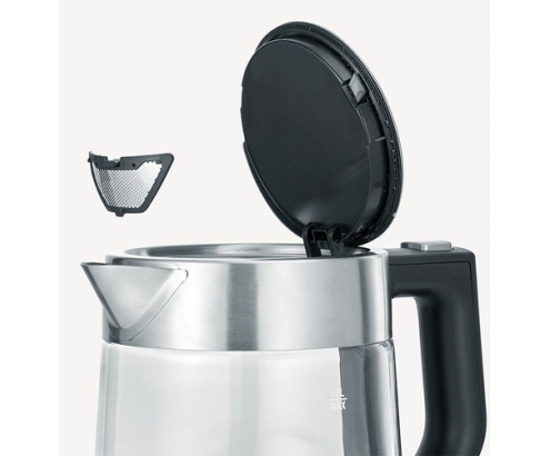 Severin WK 3468 tetera eléctrica 1 L 2200 W Negro, Acero inoxidable, Transparente