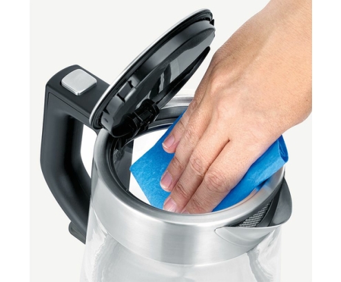 Severin WK 3468 tetera eléctrica 1 L 2200 W Negro, Acero inoxidable, Transparente