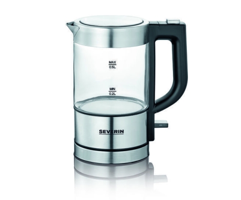 Severin WK 3472 tetera eléctrica 0,5 L 1100 W Plata