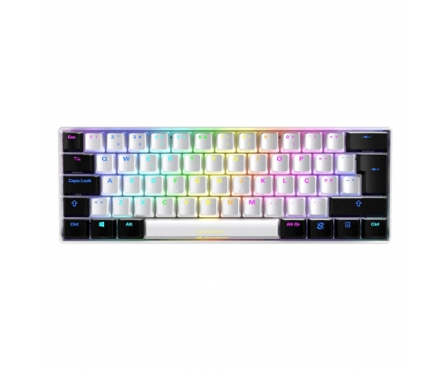 Sharkoon SGK50 S4 teclado RF inalámbrica + USB QWERTY Portugués Blanco