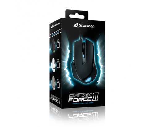 Sharkoon SHARK Force II ratón mano derecha USB tipo A Í“ptico 4200 DPI Negro