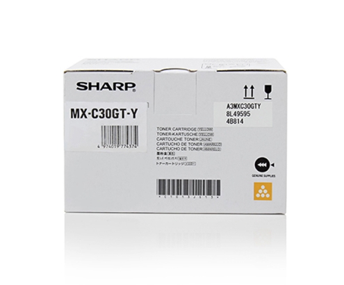 Sharp MXC30GTY cartucho de tóner 1 pieza(s) Original Amarillo