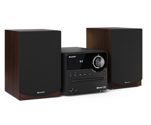 Sharp XL-B512(BR) sistema de audio para el hogar Microcadena de música para uso doméstico 45 W Marrón