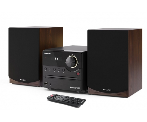 Sharp XL-B512(BR) sistema de audio para el hogar Microcadena de música para uso doméstico 45 W Marrón
