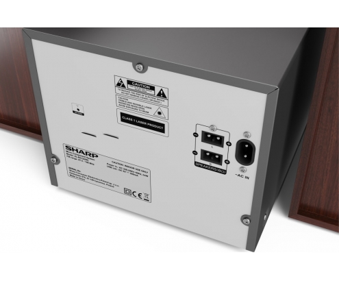 Sharp XL-B512(BR) sistema de audio para el hogar Microcadena de música para uso doméstico 45 W Marrón