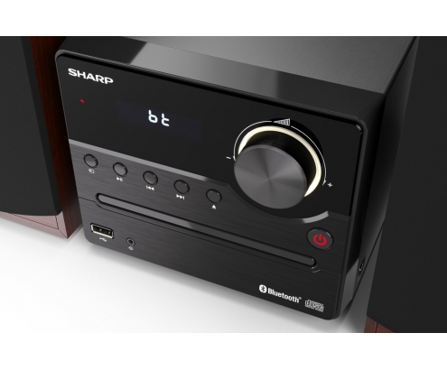Sharp XL-B512(BR) sistema de audio para el hogar Microcadena de música para uso doméstico 45 W Marrón