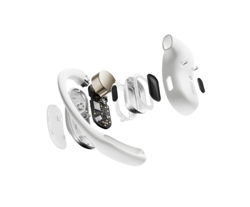 SHOKZ OpenFit Air, weiss Auriculares Inalámbrico gancho de oreja Llamadas/Música/Deporte/Uso diario Bluetooth Blanco