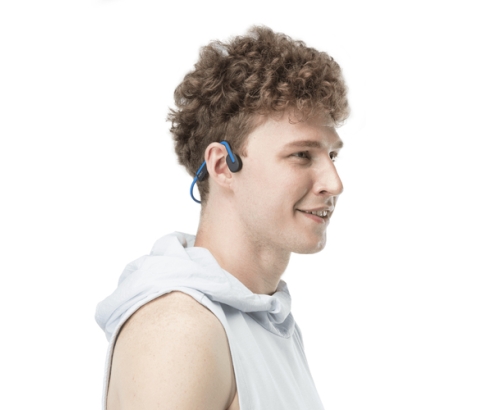 SHOKZ OpenMove Auriculares Inalámbrico gancho de oreja Llamadas/Música USB Tipo C Bluetooth Azul