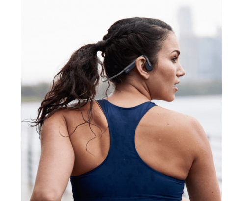 Shokz OpenMove Auriculares Inalámbrico gancho de oreja Llamadas/Música USB Tipo C Bluetooth Gris