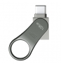 Silicon Power Mobile C80 unidad flash USB 128 GB USB Type-A / USB Type-C 3.2 Gen 1 (3.1 Gen 1) Titanio