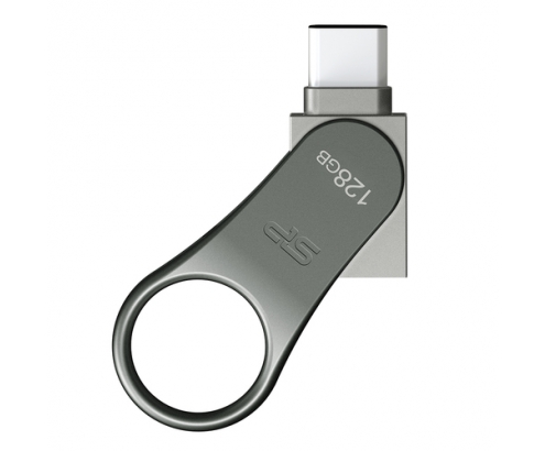 Silicon Power Mobile C80 unidad flash USB 128 GB USB Type-A / USB Type-C 3.2 Gen 1 (3.1 Gen 1) Titanio