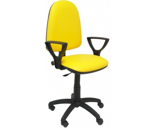 SILLA AYNA SIMILPIEL BRAZOS FIJOS AMARILLO 04CPSPV26BGOLF