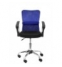 SILLA CARDENETE RESPALDO MALLA AZUL ASIENTO NEGRO 238GANE