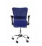 SILLA CARDENETE RESPALDO MALLA AZUL ASIENTO NEGRO 238GANE