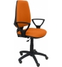 SILLA ELCHE CP BALI BRAZOS FIJOS RUEDAS DE PARQUET NARANJA 14CPBALI308BGOLFRP