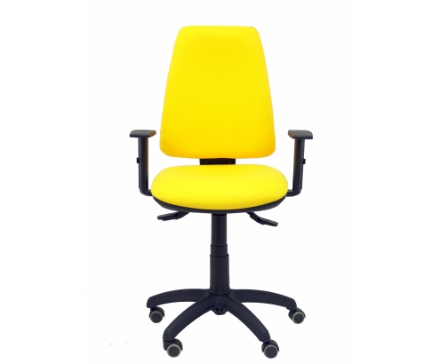 SILLA ELCHE S BALI BRAZOS REGULABLES RUEDAS DE PARQUET AMARILLO 14SBALI100B10RP