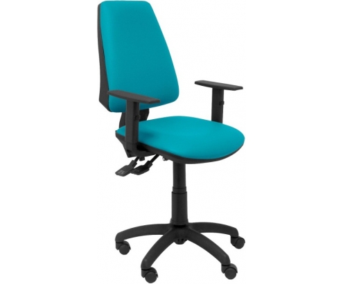 SILLA ELCHE SINCRO SIMILPIEL BRAZO REGULABLE VERDE 14SSPVEB10