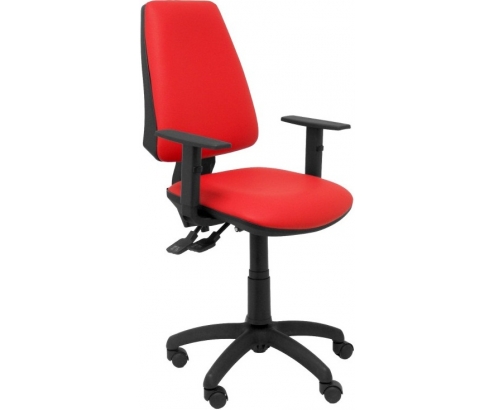 SILLA ELCHE SINCRO SIMILPIEL CON BRAZO REGULABLE ROJO 14SSPRJB10