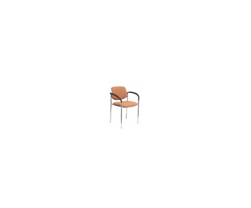 SILLA FIJA VILLALGORDO CHASIS BRAZOS CROMO BALI MARRON 27CRBALI363CB