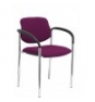 SILLA FIJA VILLALGORDO CHASIS BRAZOS CROMO BALI MORADO 27CRBALI760CB