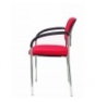 SILLA FIJA VILLALGORDO CHASIS BRAZOS CROMO BALI ROJO 27CRBALI350CB