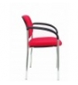 SILLA FIJA VILLALGORDO CHASIS BRAZOS CROMO BALI ROJO 27CRBALI350CB