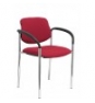 SILLA FIJA VILLALGORDO CHASIS BRAZOS CROMO BALI ROJO 27CRBALI933CB