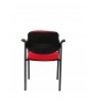 SILLA FIJA VILLALGORDO CHASIS BRAZOS NEGRO BALI ROJO 27NBALI350CB